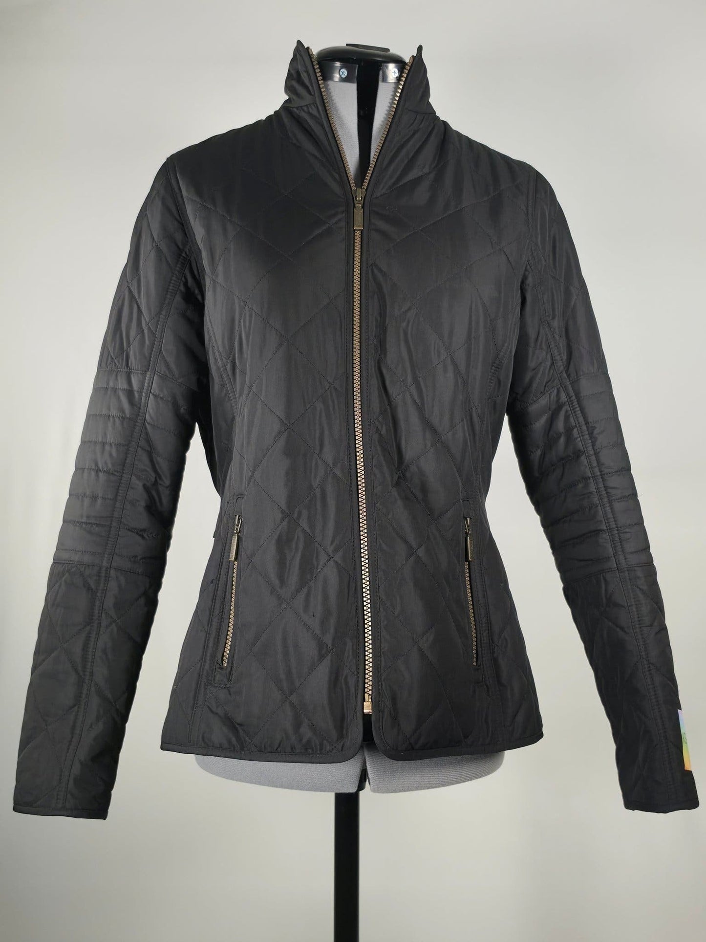 BARBOUR INTERNATIONAL Farleigh Quilted Jacket Black Size 36 S Premium Moto
