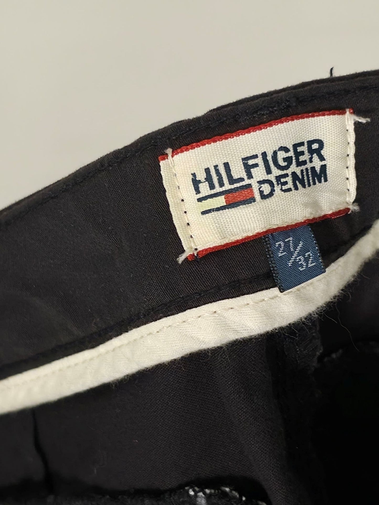 TOMMY HILFIGER Denim Sienna Slim Chinos Pants S 27 Black Premium Women Casual