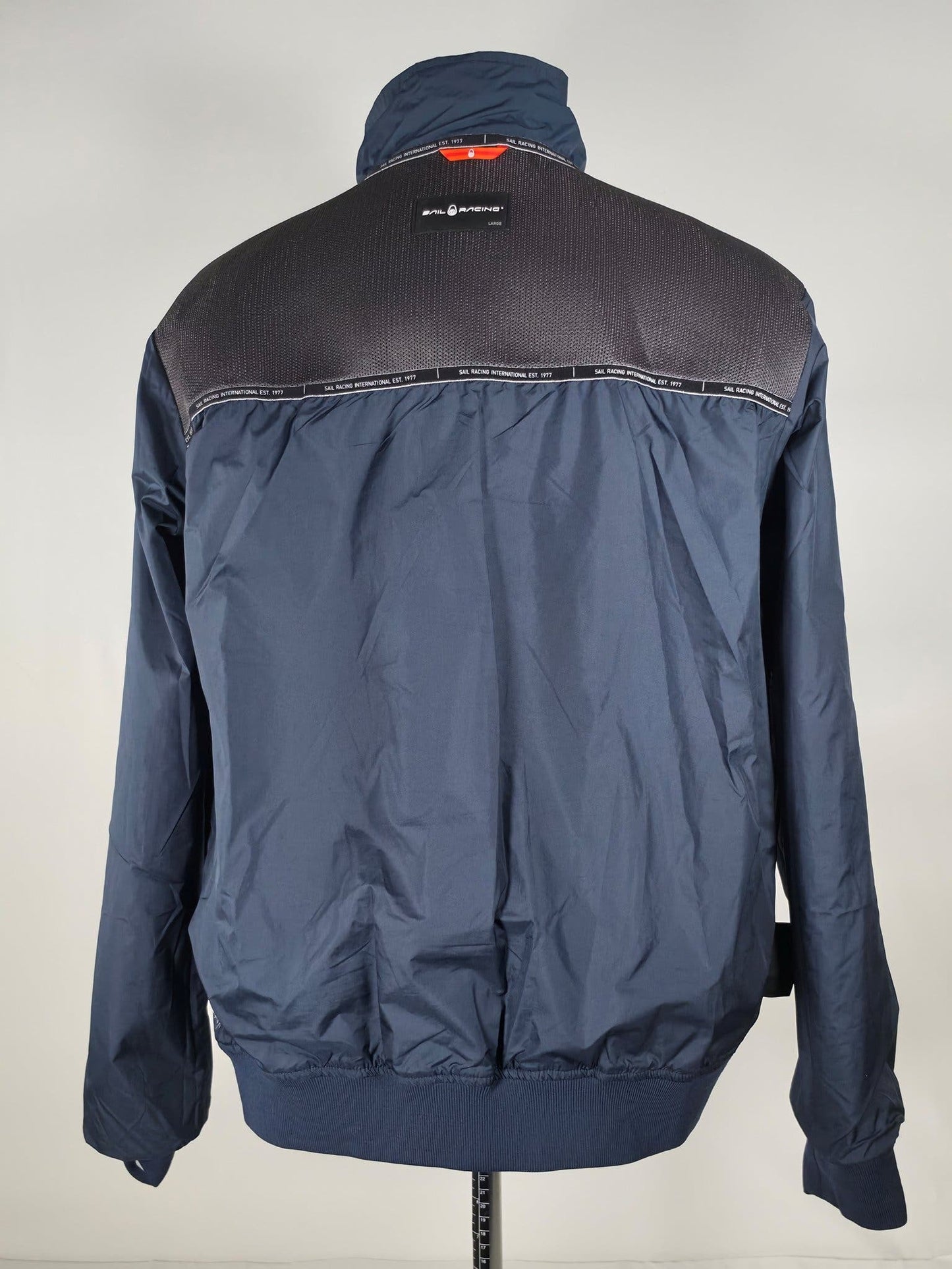 SAIL RACING Crew Jacket Bomber Size L 52 Navy Blue Yachting Windbreaker Nylon