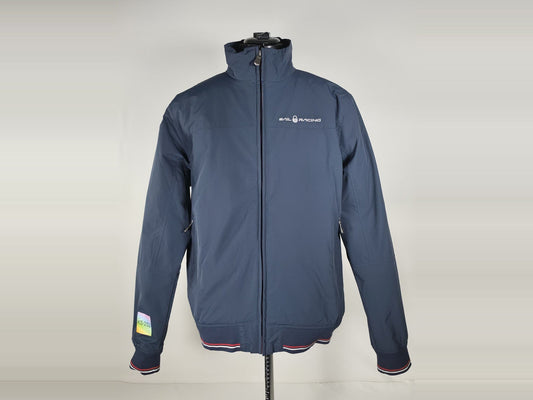SAIL RACING Crew Jacket Bomber Size L 52 Navy Blue Yachting Windbreaker Nylon
