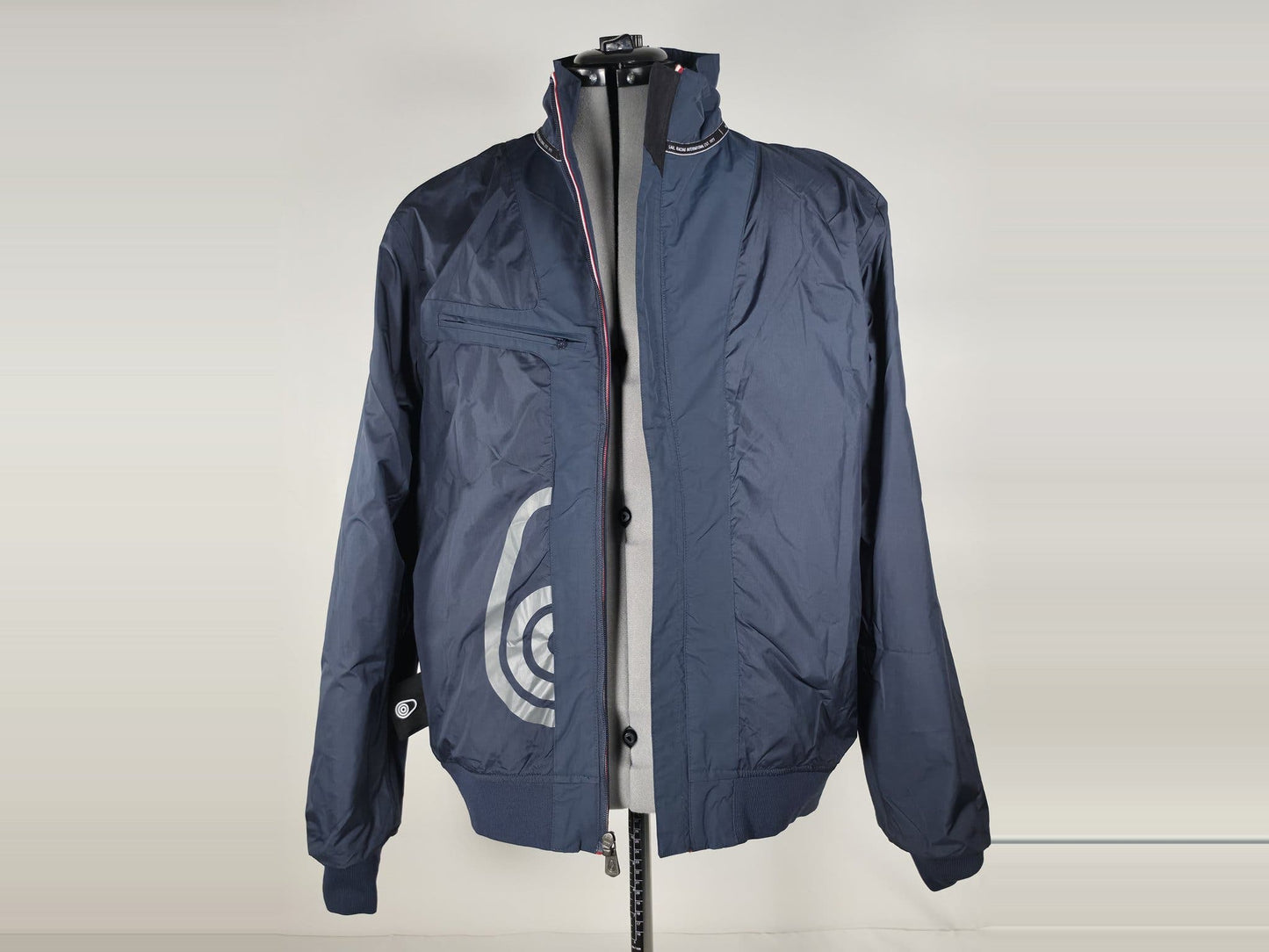 SAIL RACING Crew Jacket Bomber Size L 52 Navy Blue Yachting Windbreaker Nylon