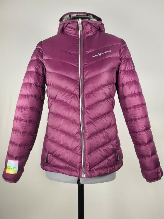 SAIL RACING Lightweight Down Jacket Hoody Women's Size M 38 Purple Warm Premium