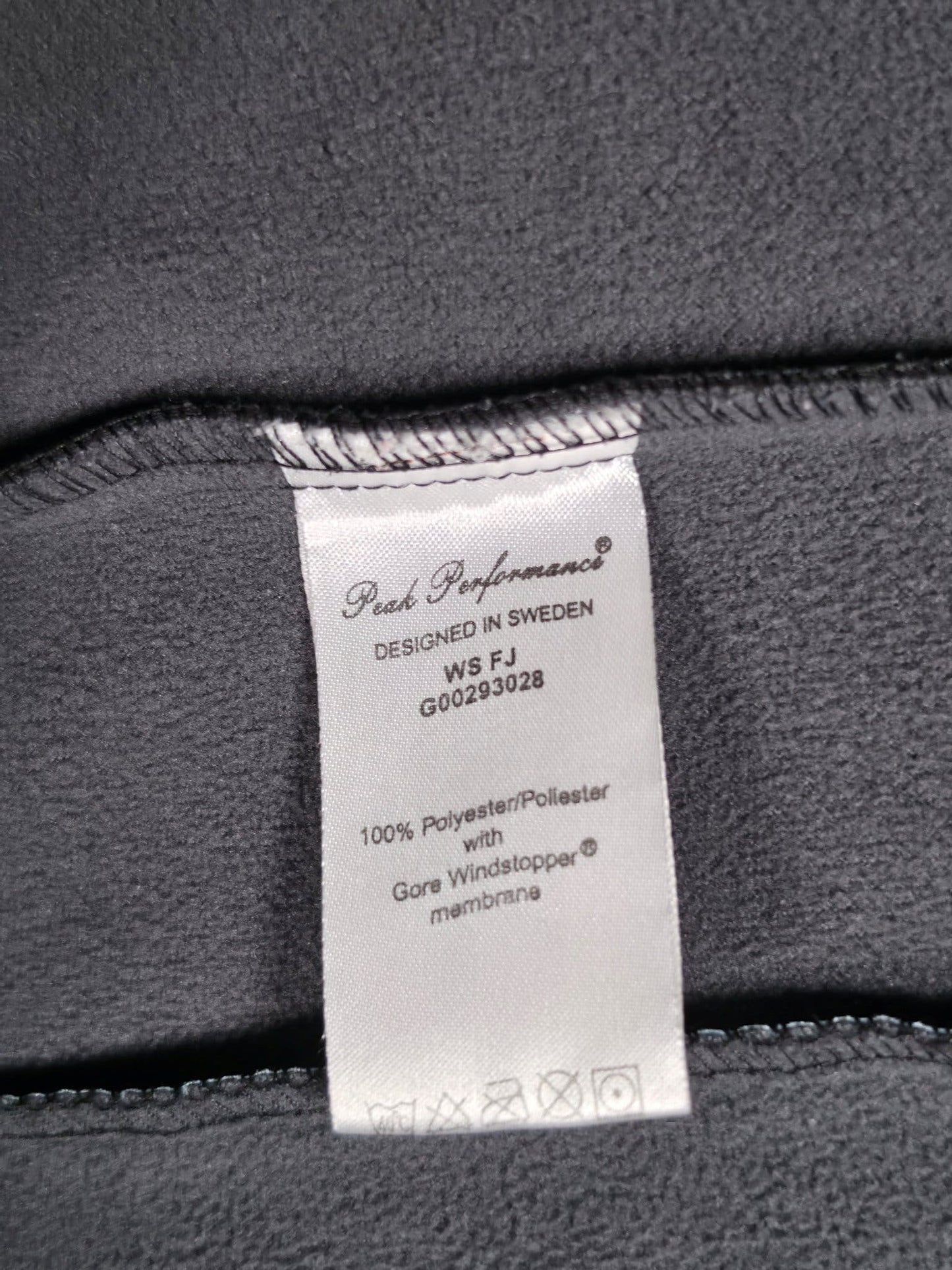PEAK PERFORMANCE Windstopper Jacke Größe L Hellblau Vintage Premium Softshell