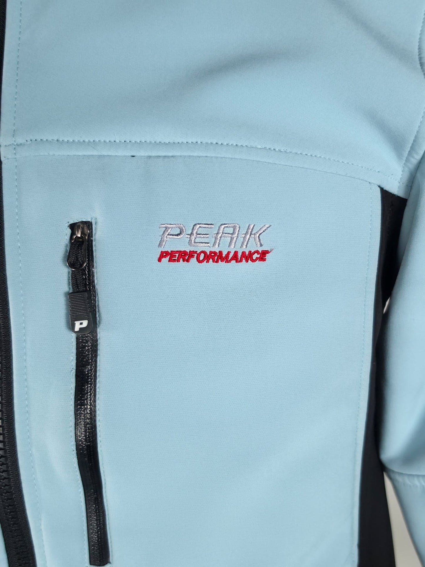 PEAK PERFORMANCE Windstopper Jacke Größe L Hellblau Vintage Premium Softshell