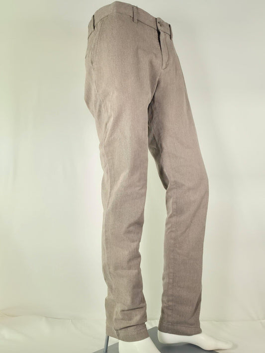 J LINDEBERG Chaze Flannel Twill Pants Size 32/34 M Brown Beige Chinos Premium