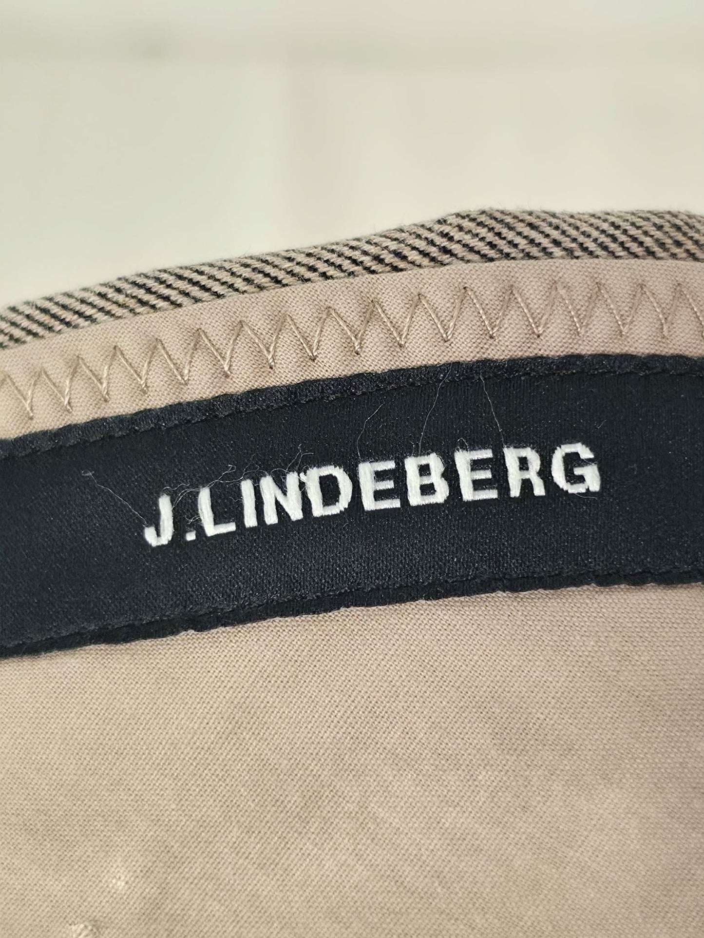 J LINDEBERG Chaze Flannel Twill Pants Size 32/34 M Brown Beige Chinos Premium