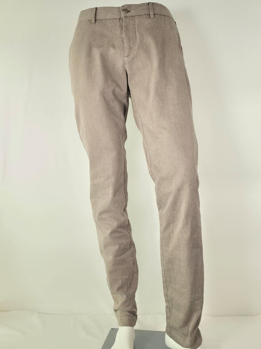 J LINDEBERG Chaze Flannel Twill Pants Size 32/34 M Brown Beige Chinos Premium