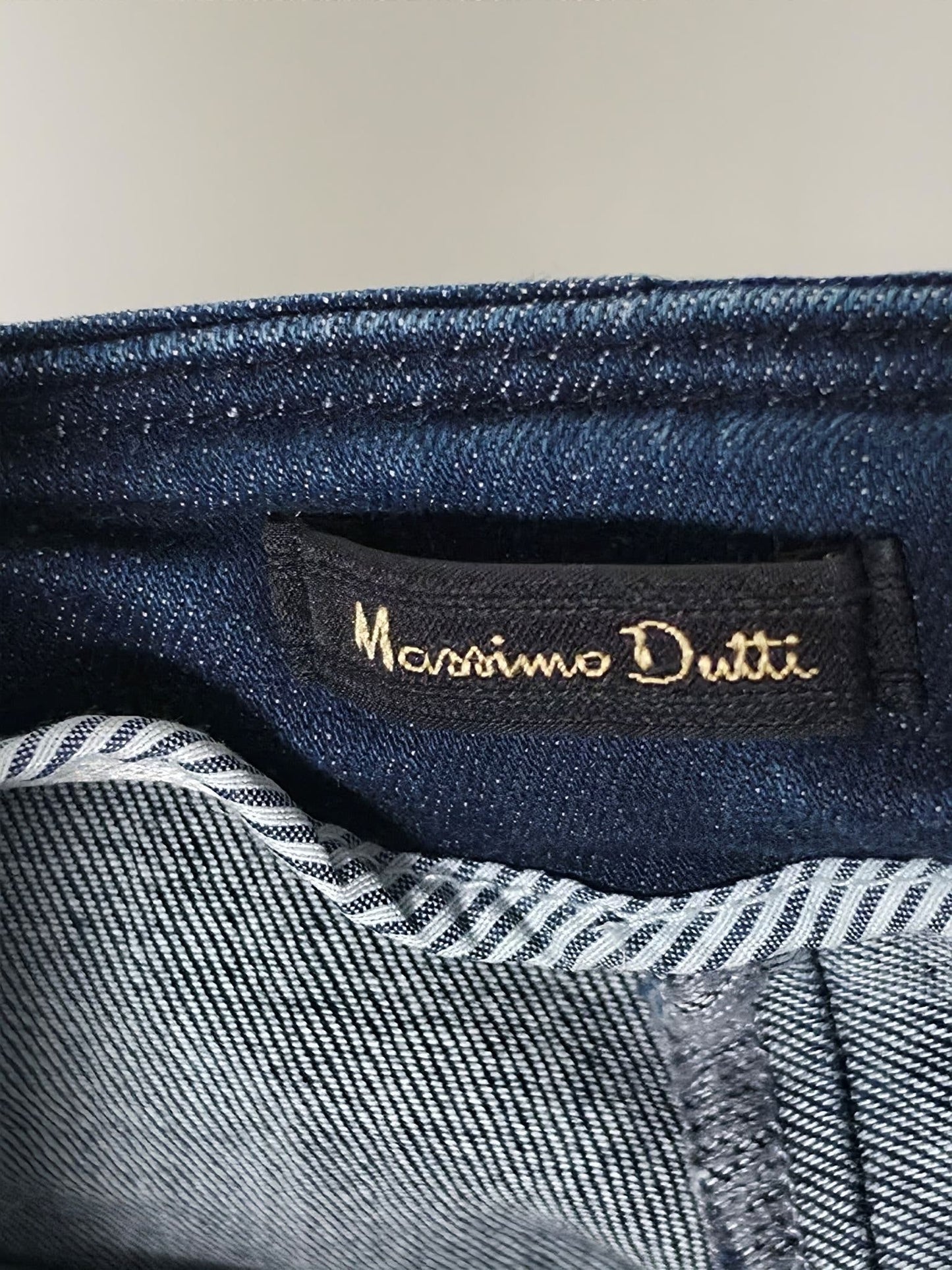 MASSIMO DUTTI Denim Trousers Jeans Size 38 M W29 Blue Stretch Premium Women