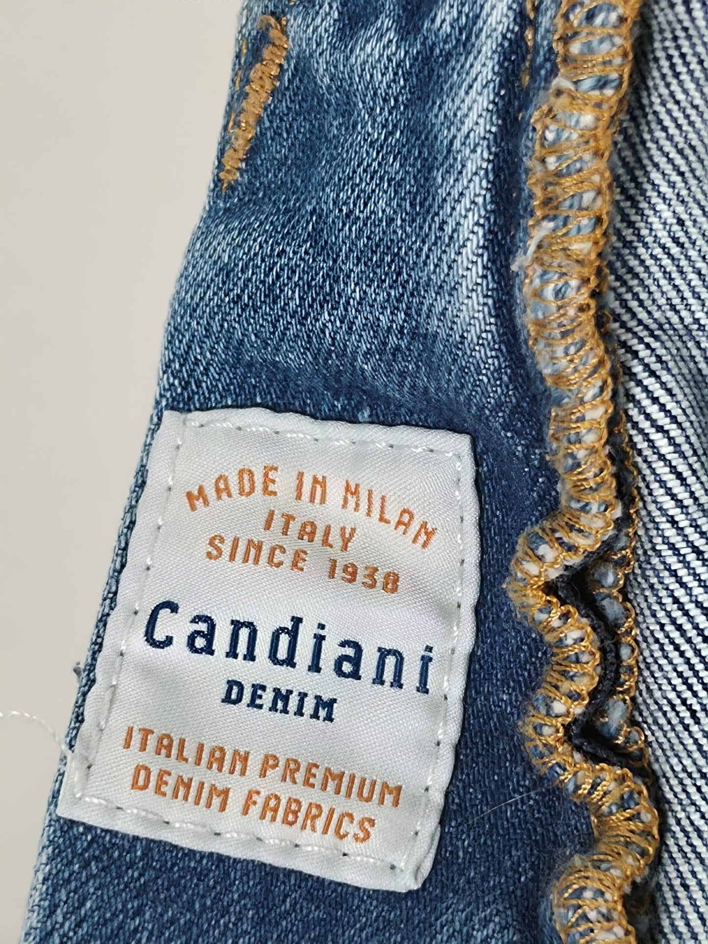 TIGER OF SWEDEN Pistolero Jeans Size 32 34 Light Blue Candiani Denim Premium