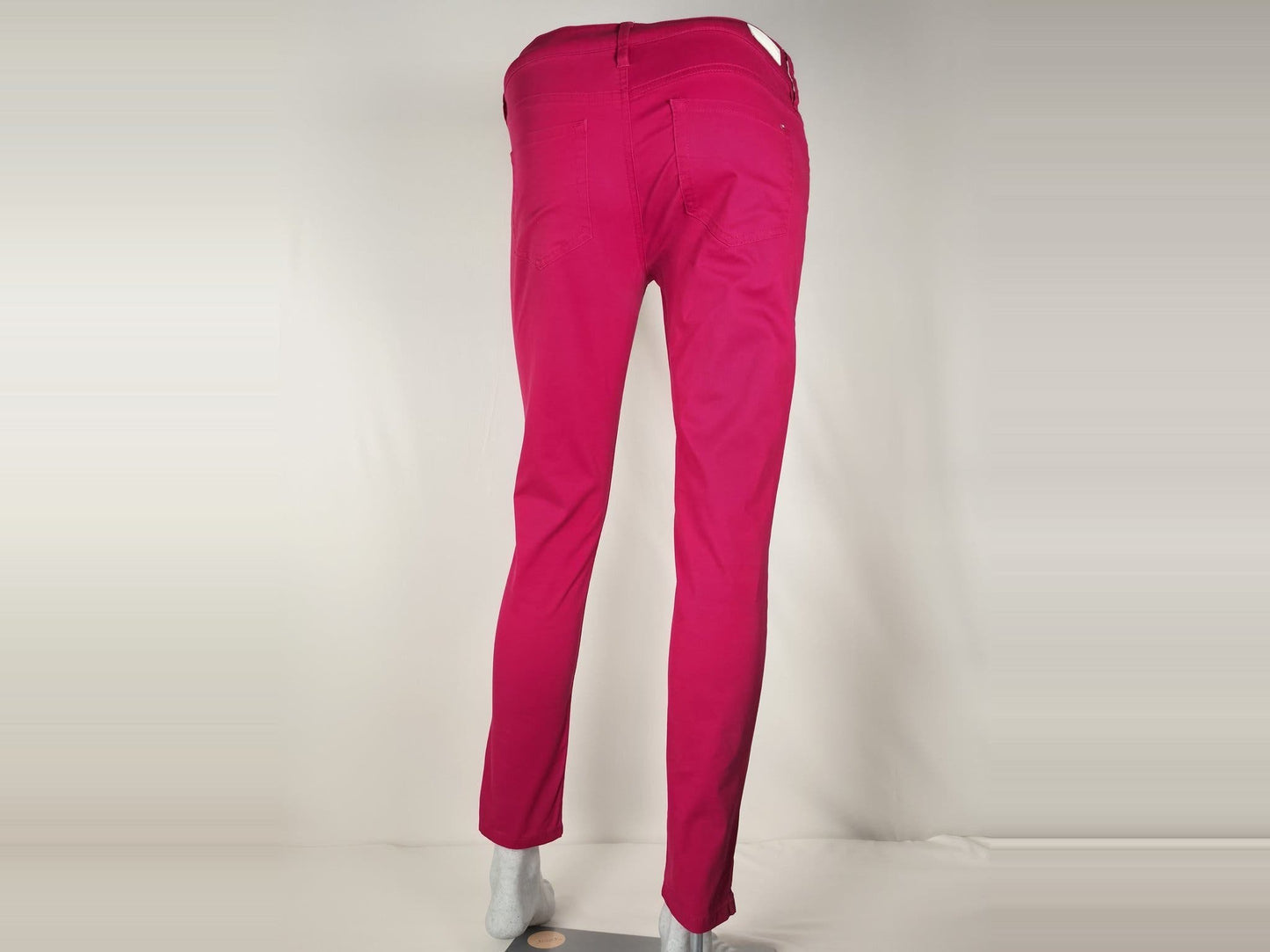 TOMMY HILFIGER Venice LW Skinny Fit Pants Chinos Size 4 26 XS S Cerise Pink Premium