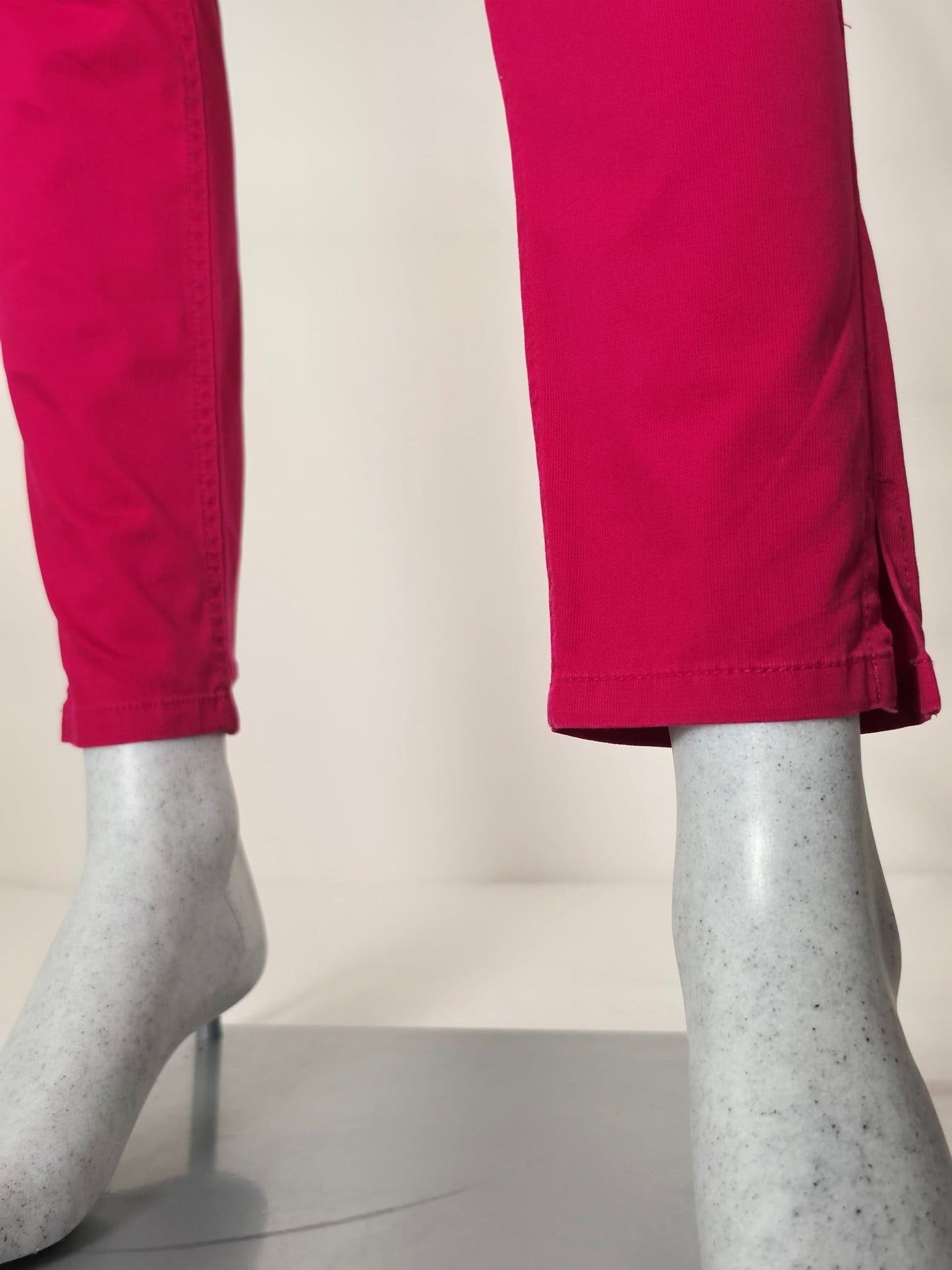 TOMMY HILFIGER Venice LW Skinny Fit Pants Chinos Size 4 26 XS S Cerise Pink Premium