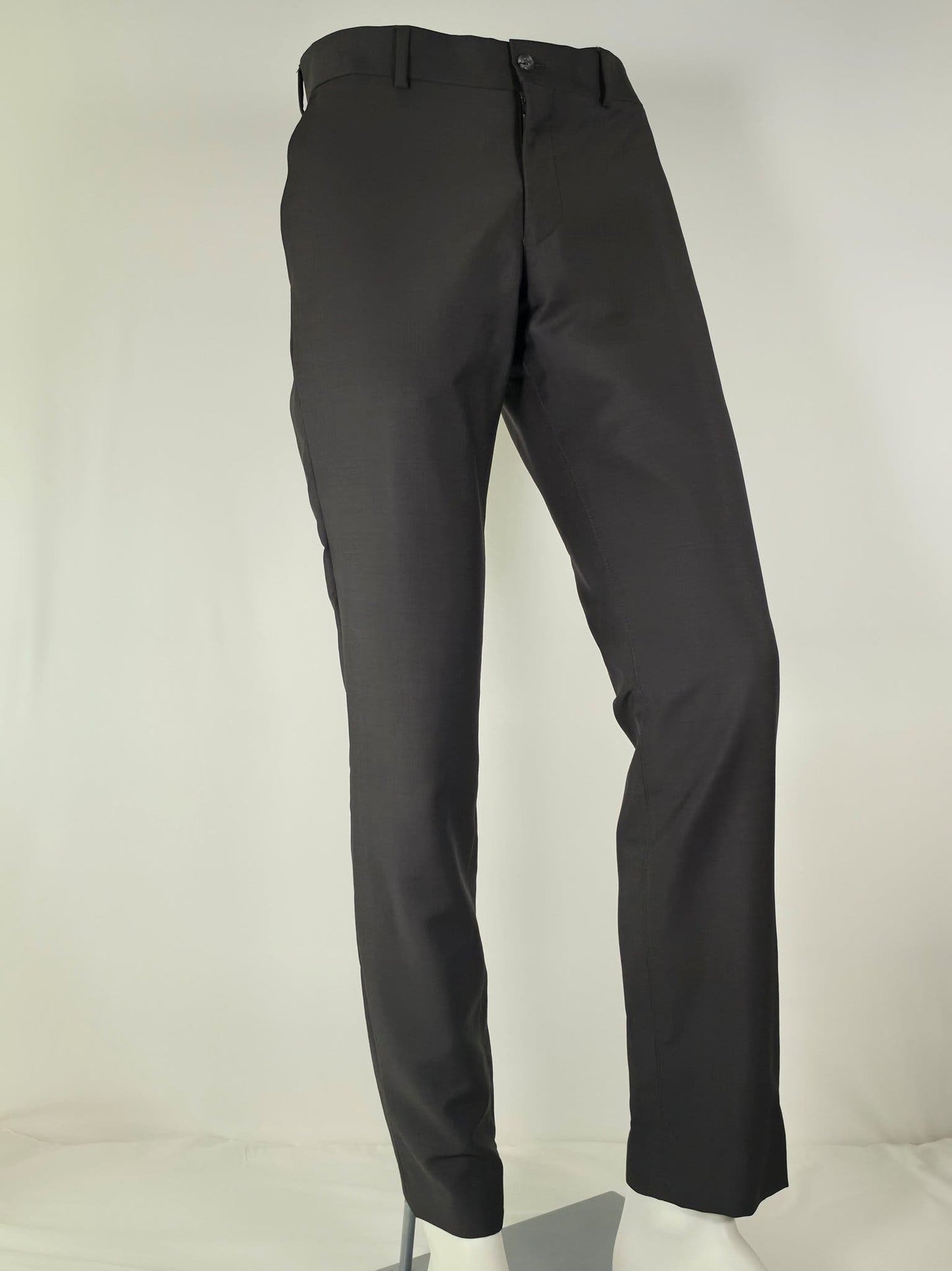 TIGER OF SWEDEN Evert 14 Suit Trousers Pants Size 48 M Black Wool Premium Slim
