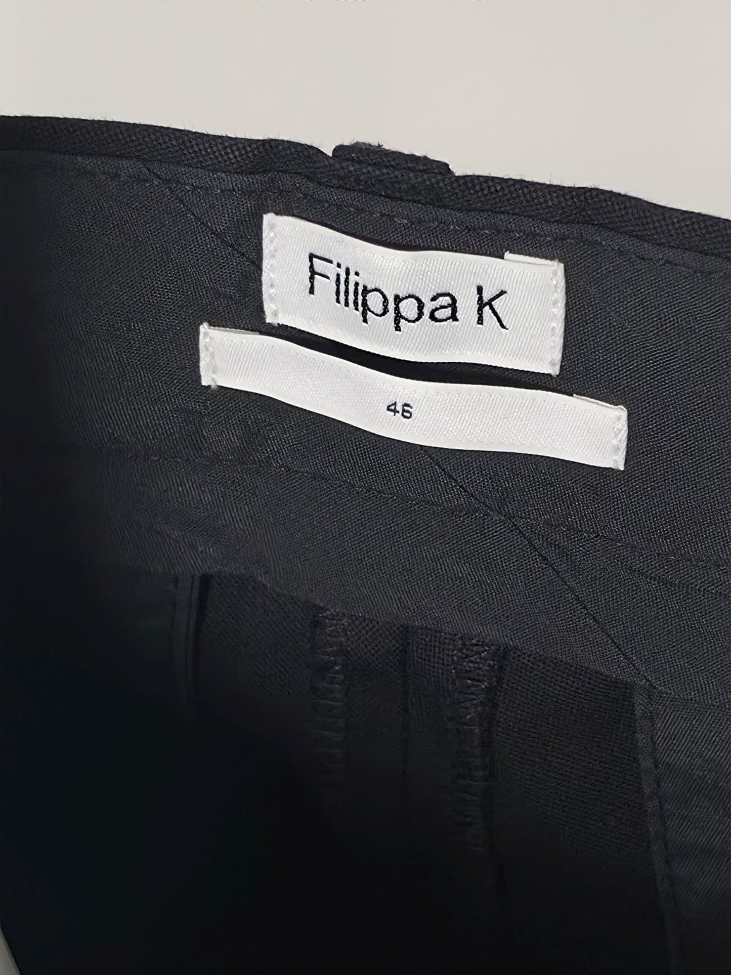 FILIPPA K M.Liam Sharp Cotton Pants Chinos Size S 46 Black Premium Modern Menswear