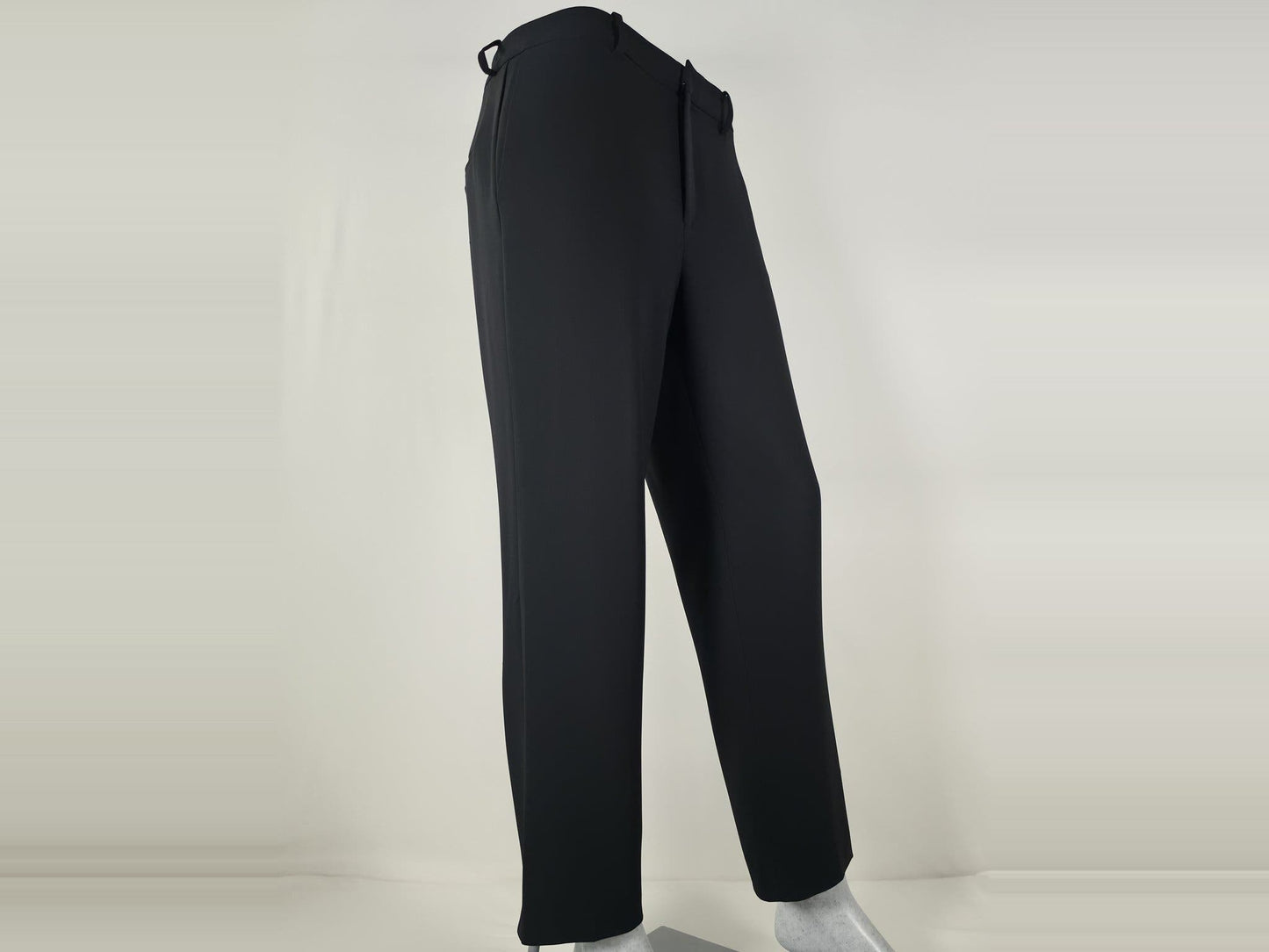 FILIPPA K Trousers Pants Size M Black Triacetate Blend Premium Classic Luxury
