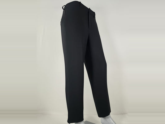 FILIPPA K Trousers Pants Size M Black Triacetate Blend Premium Classic Luxury