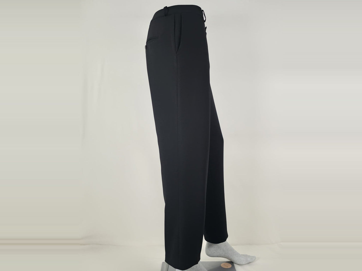 FILIPPA K Trousers Pants Size M Black Triacetate Blend Premium Classic Luxury