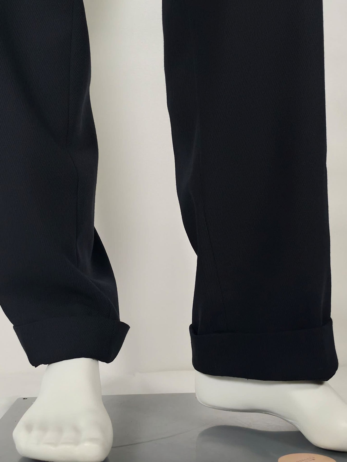 OSCAR JACOBSON Gordon Pantalon Maat 52 L Zwart 100% Nieuwe Scheerwol Met Labels