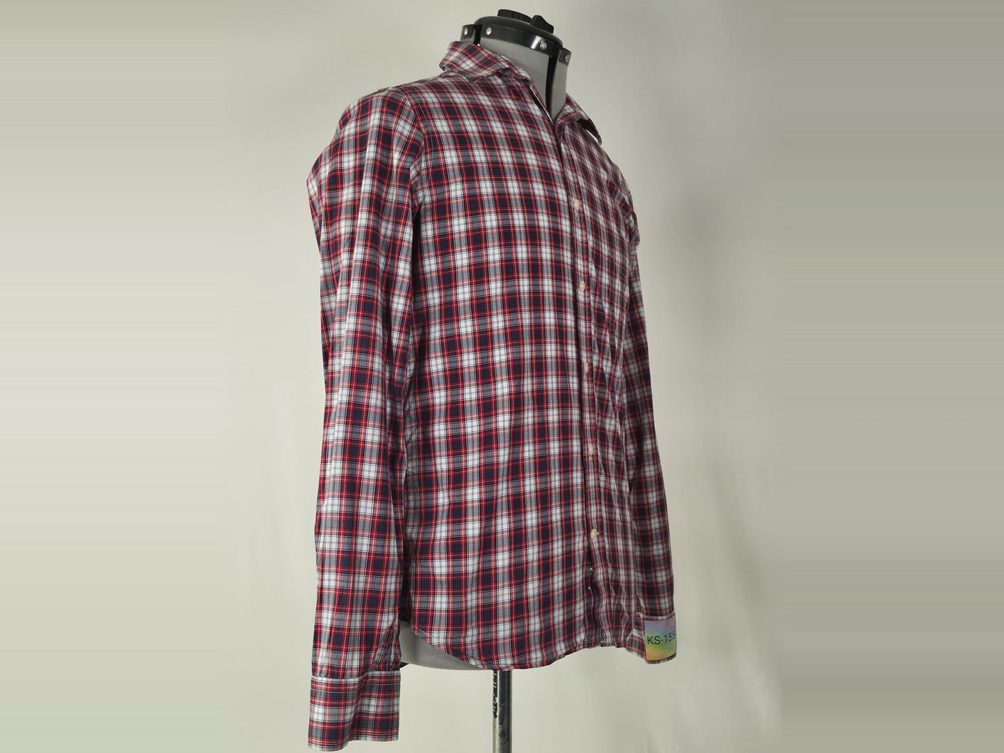 GANT Plaid Check Shirt Size S Red White Blue 100% Cotton Premium Casual Classic