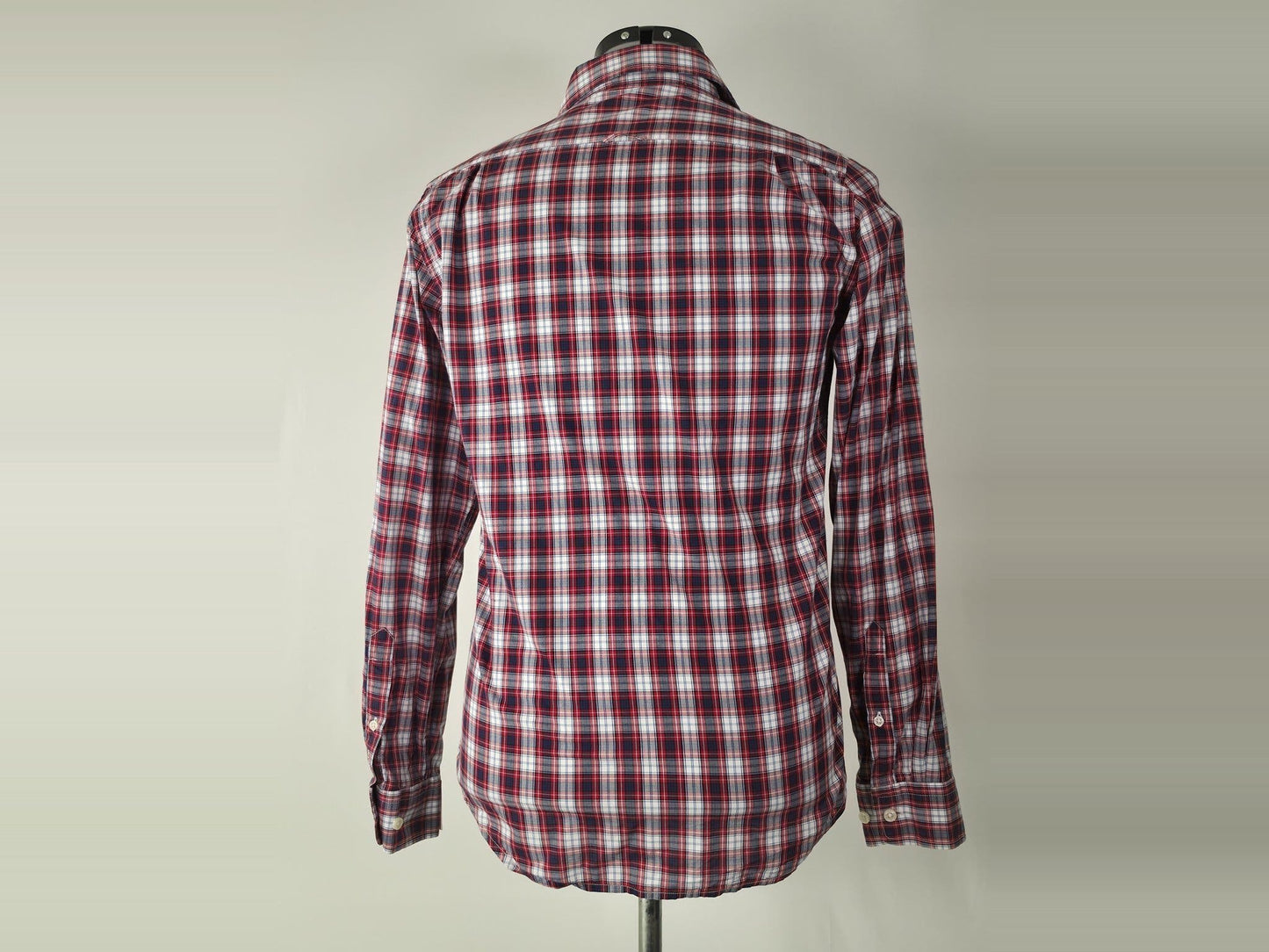 GANT Plaid Check Shirt Size S Red White Blue 100% Cotton Premium Casual Classic