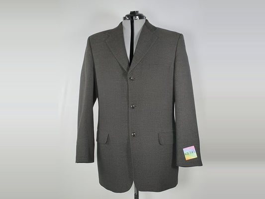 OSCAR JACOBSON Suit Jacket Blazer Size 50 M Dark Grey Super 100s Wool Premium