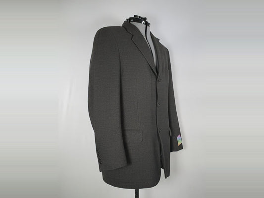 OSCAR JACOBSON Suit Jacket Blazer Size 50 M Dark Grey Super 100s Wool Premium