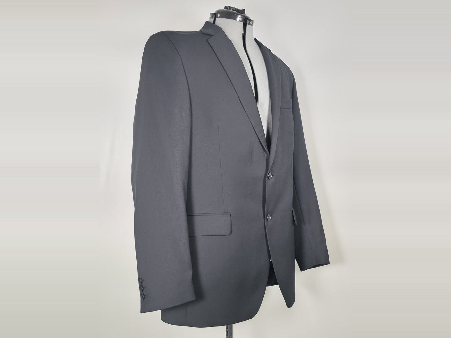 SIR OF SWEDEN New Lage Suit Jacket Blazer Size 54 Black Wool Blend Premium