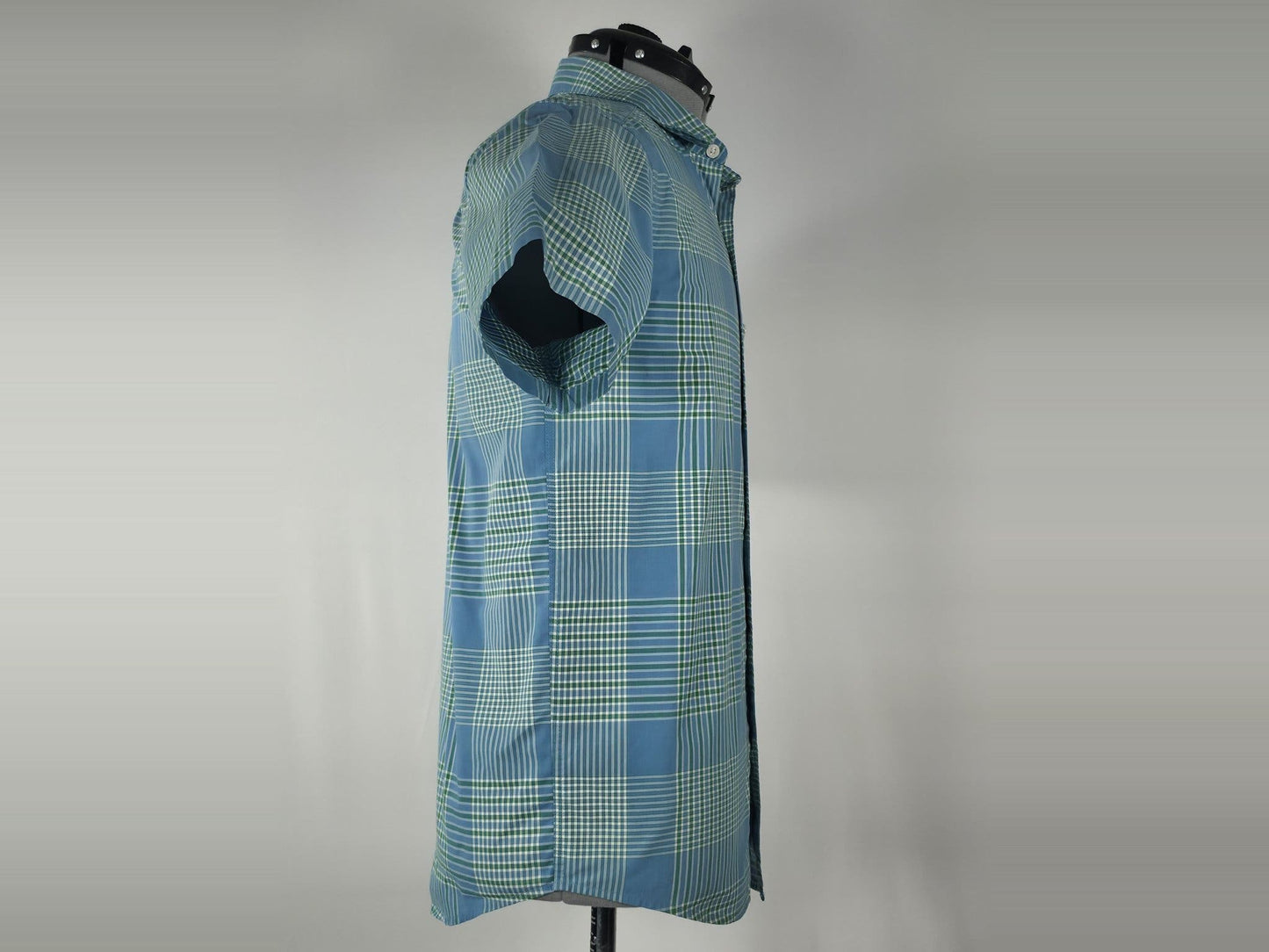 PATAGONIA Kariertes Kurzarmhemd Größe S Blau Bio-Baumwolle Premium Trail