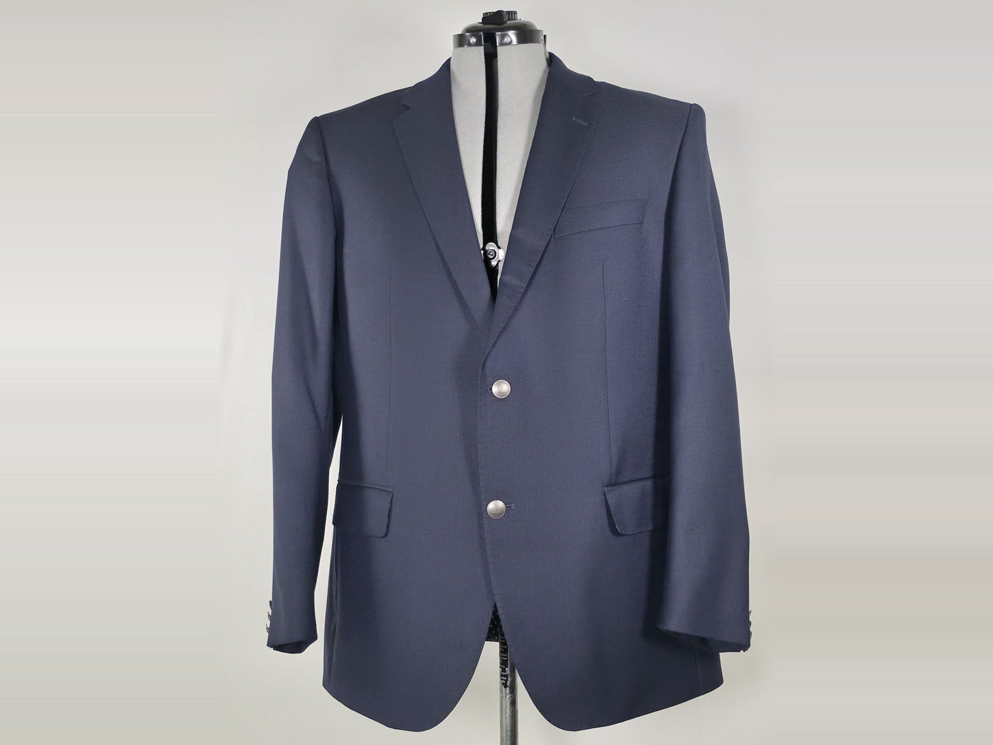 TOMMY HILFIGER Tailored Blazer Jacket Size 54 Blue Acetate Viscose Monticello