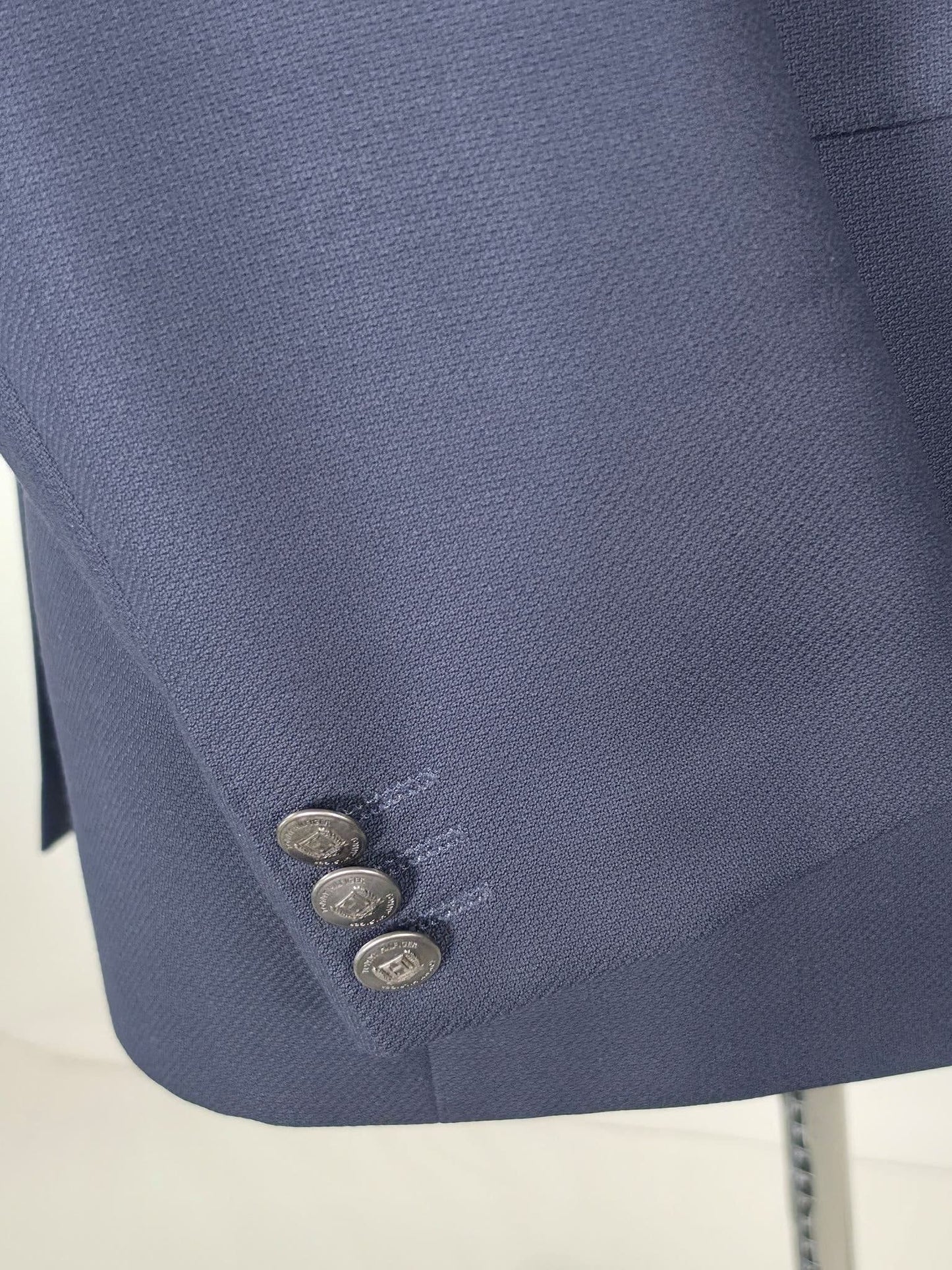 TOMMY HILFIGER Tailored Blazer Jacket Size 54 Blue Acetate Viscose Monticello