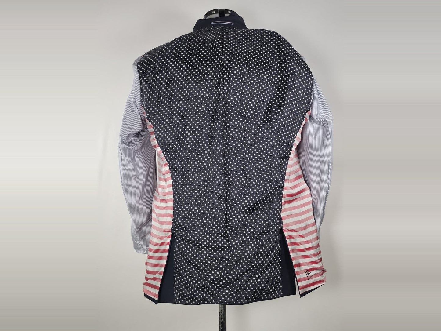 TOMMY HILFIGER Tailored Blazer Jacket Size 54 Blue Acetate Viscose Monticello