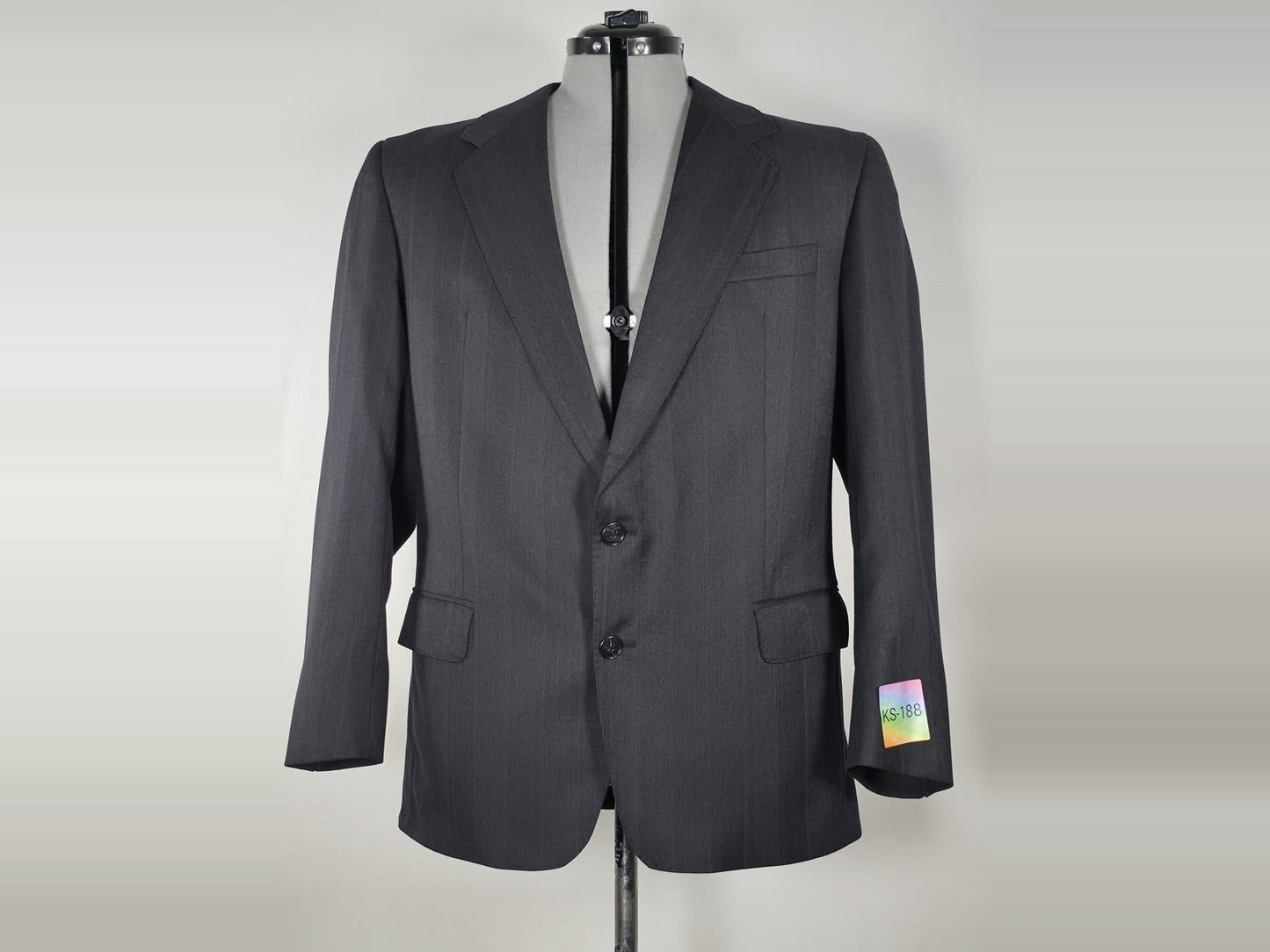 TIGER OF SWEDEN Pinstripe Blazer Jacket Size D100 L Grey Wool Viscose Premium