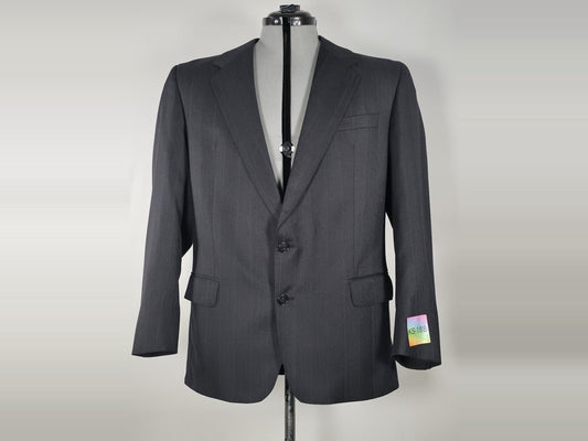 TIGER OF SWEDEN Pinstripe Blazer Jacket Size D100 L Grey Wool Viscose Premium