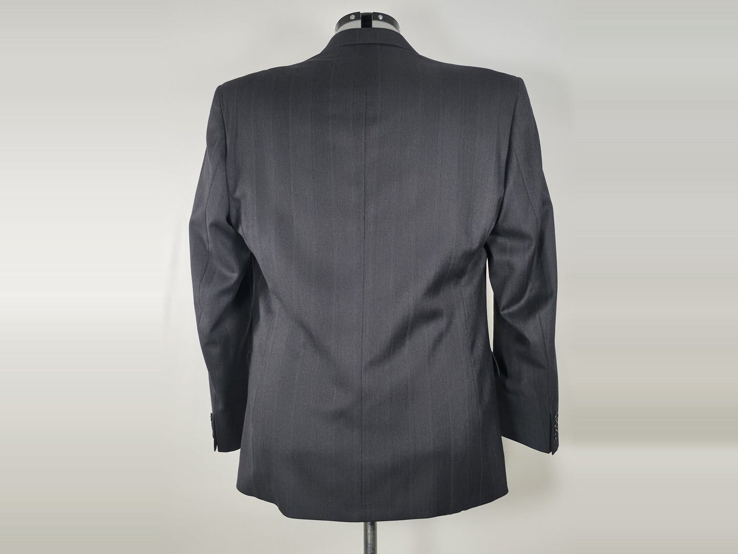 TIGER OF SWEDEN Pinstripe Blazer Jacket Size D100 L Grey Wool Viscose Premium