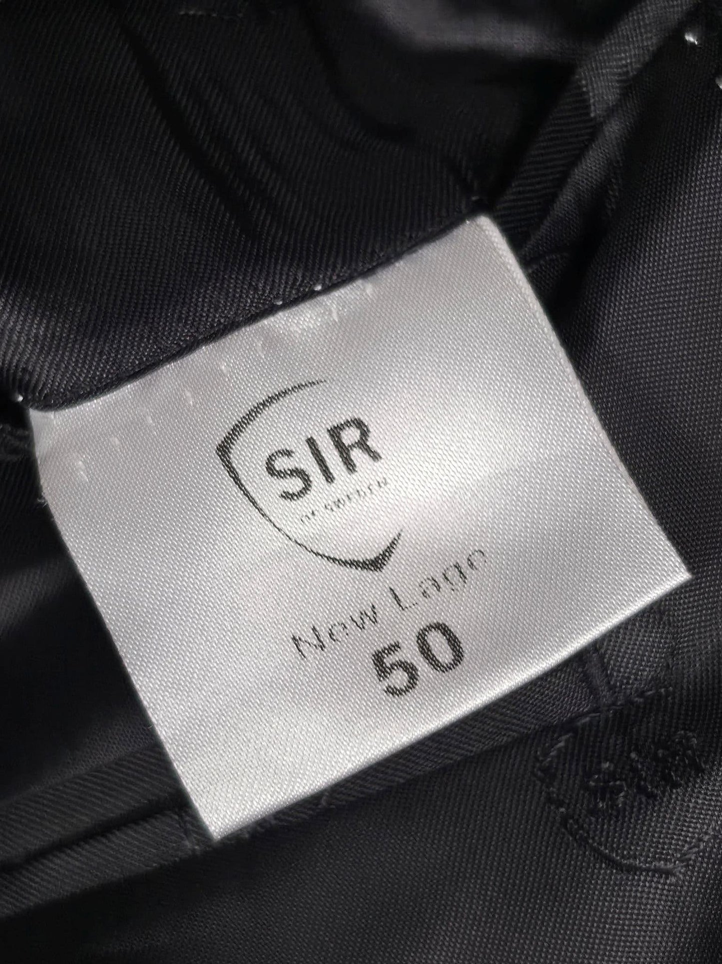 SIR OF SWEDEN Pinstripe Suit Jacket Blazer Size 50 M Black Wool Viscose Premium