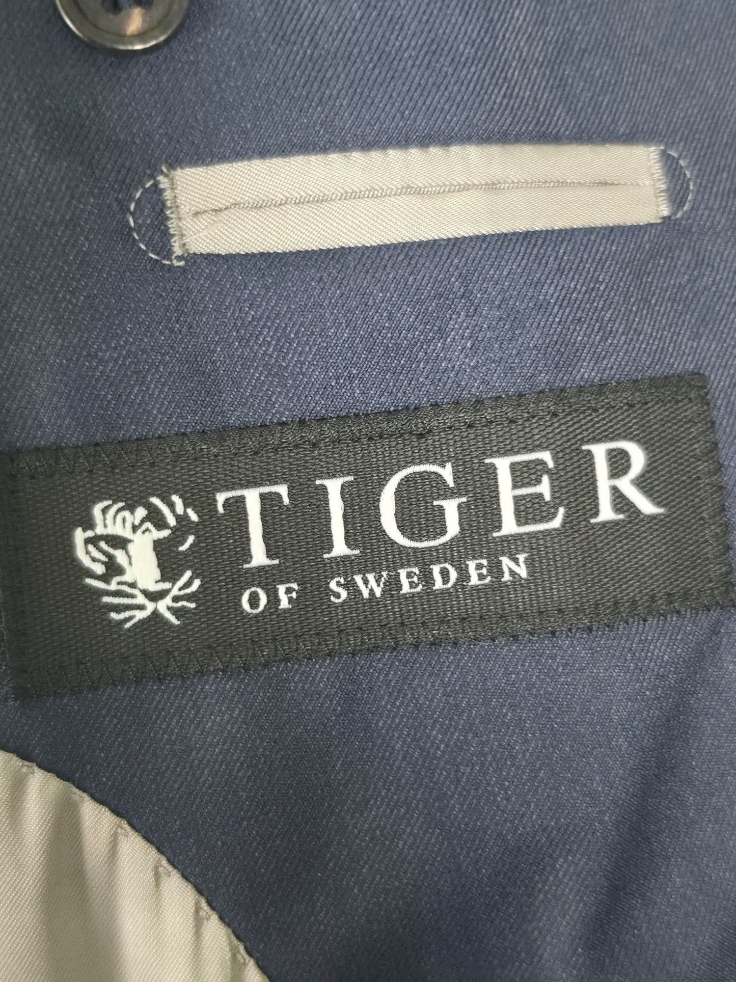 TIGER OF SWEDEN F.LLI JIL Cerruti Wool Blazer Jacket Size 46 S Navy Blue Premium