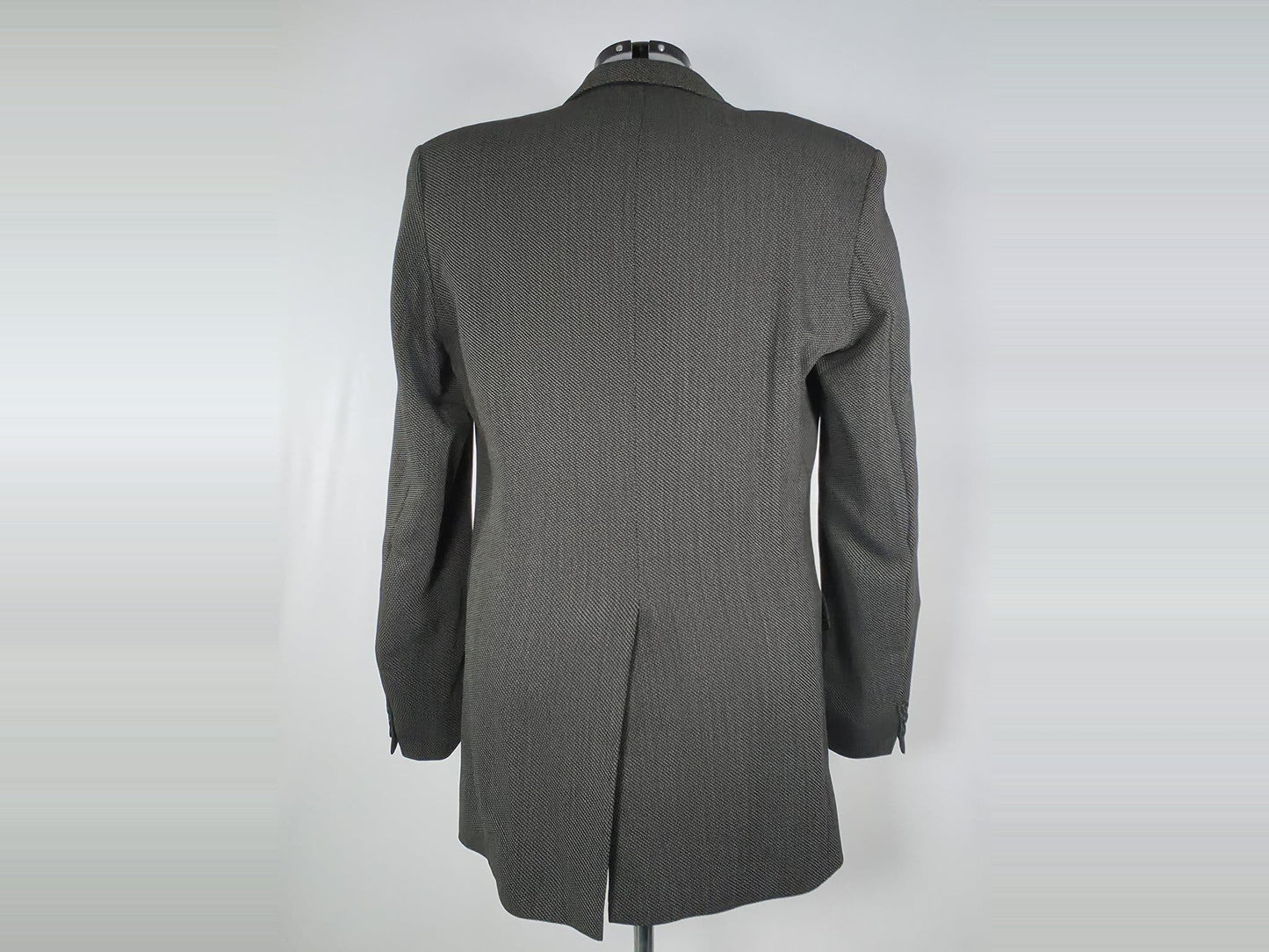SIR Ljungströms Blazer Jacket Size L Dark Grey 100% Pure Wool Vintage Unisex