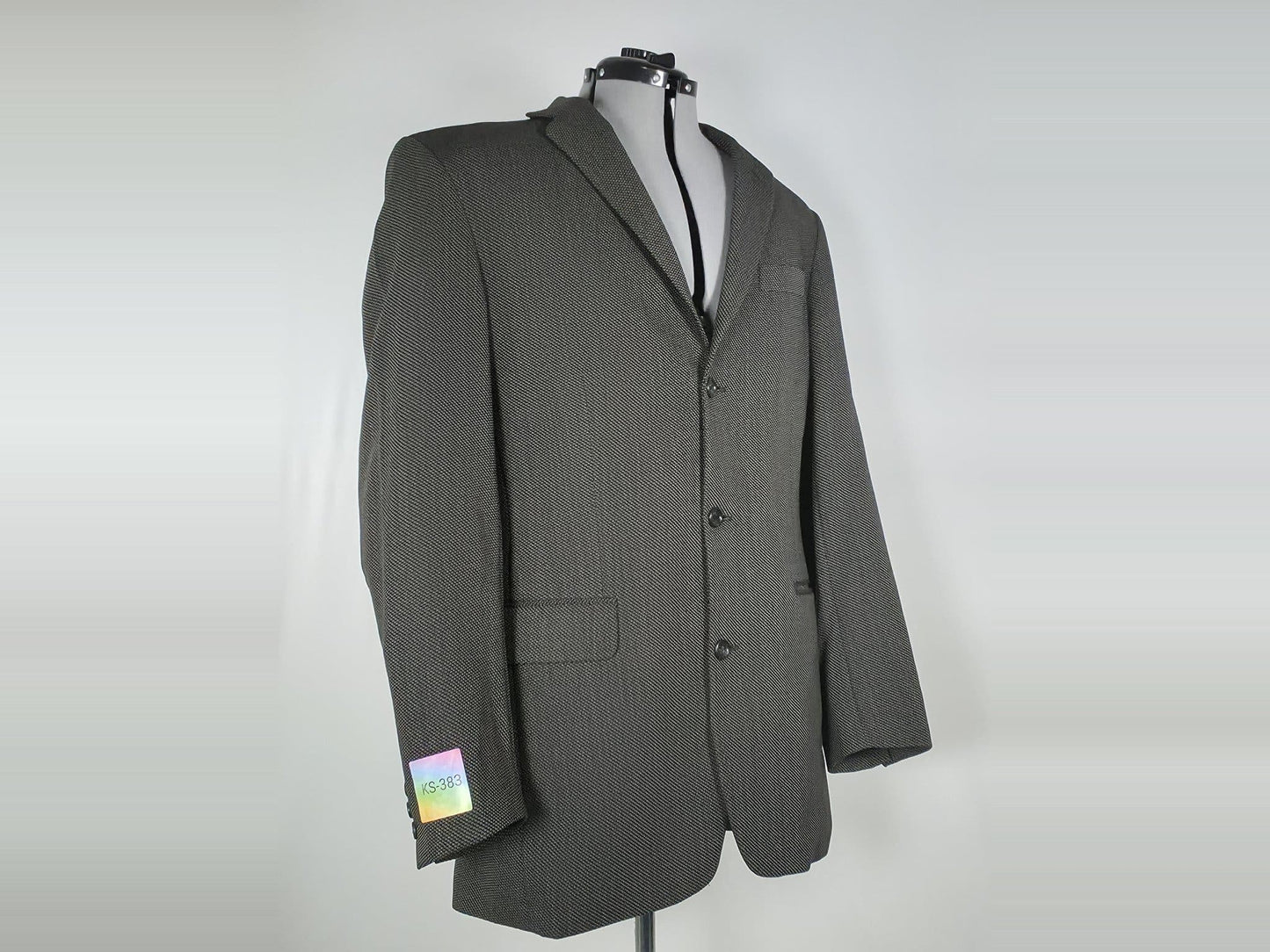 SIR Ljungströms Blazer Jacket Size L Dark Grey 100% Pure Wool Vintage Unisex