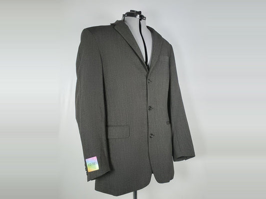 SIR Ljungströms Blazer Jacket Size L Dark Grey 100% Pure Wool Vintage Unisex