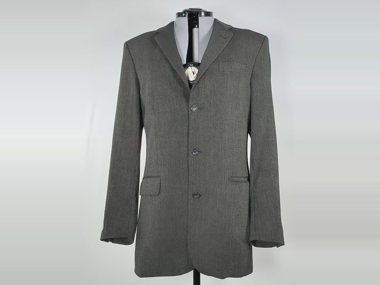 SIR Ljungströms Blazer Jacket Size L Dark Grey 100% Pure Wool Vintage Unisex