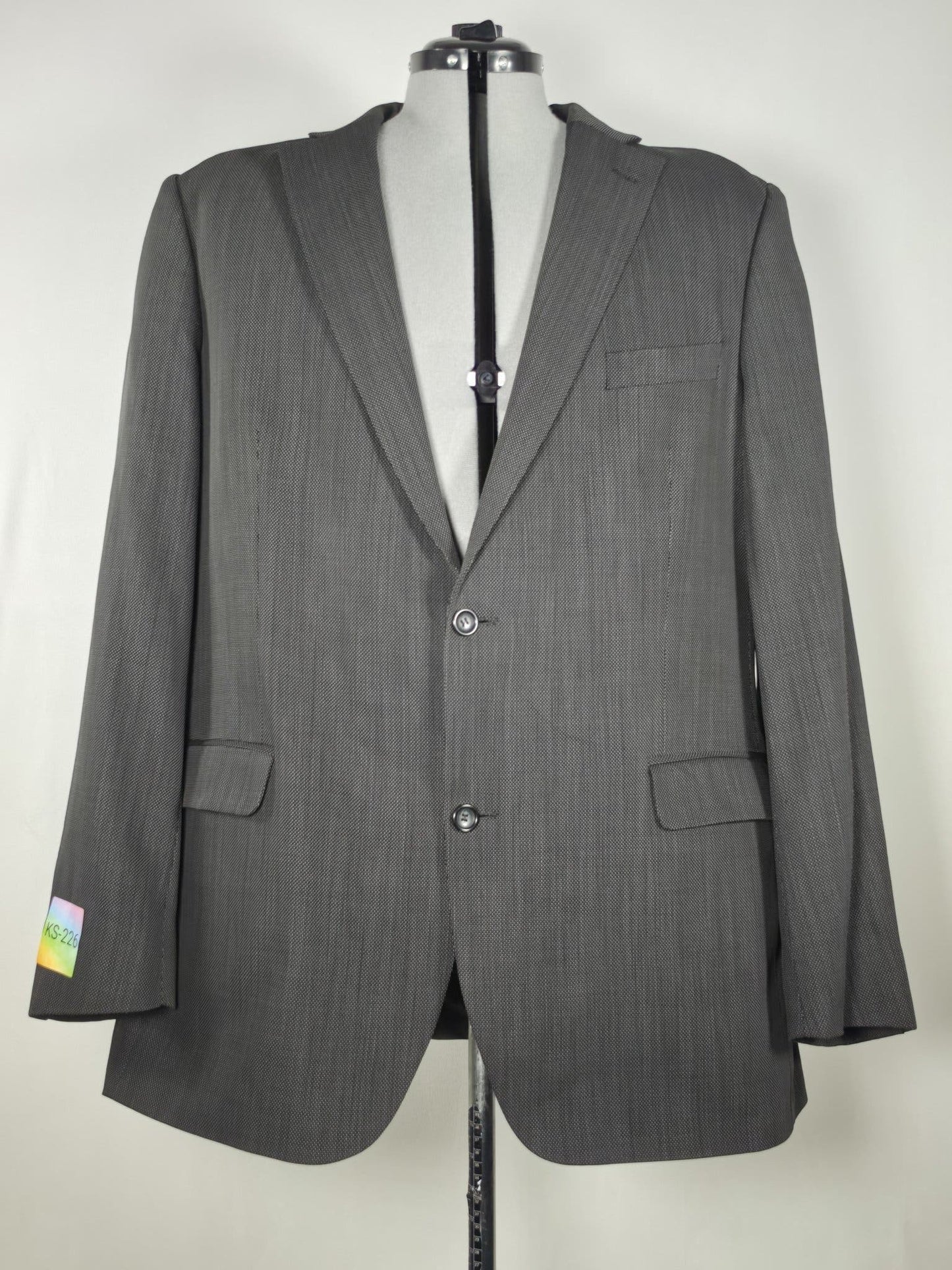 OSCAR JACOBSON Wool Blazer Sweater Jacket Size 158 58 XL Grey Premium Suit