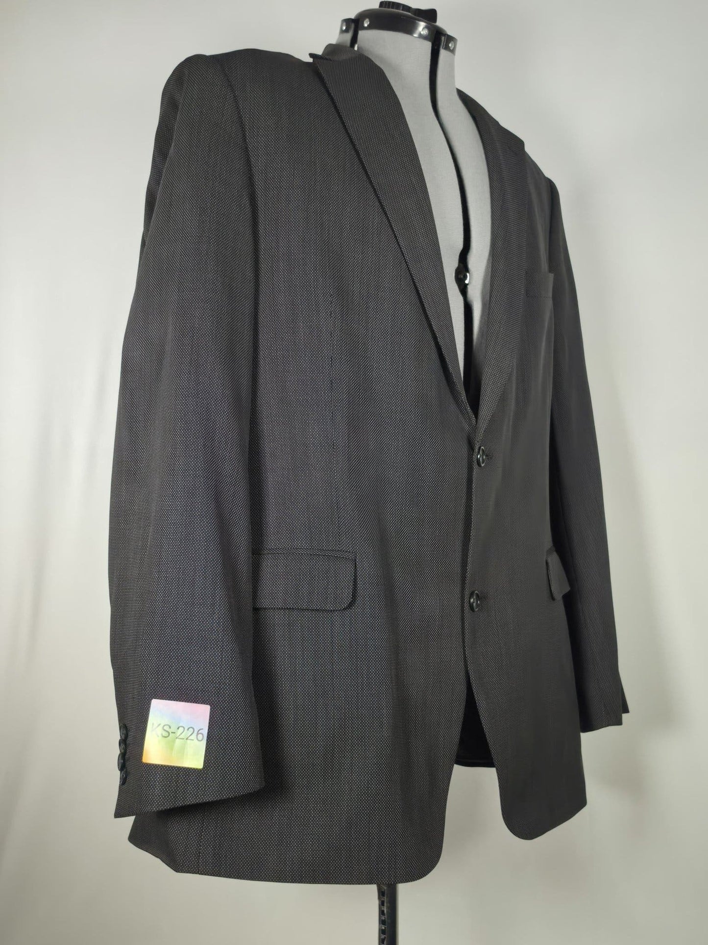 OSCAR JACOBSON Wool Blazer Sweater Jacket Size 158 58 XL Grey Premium Suit