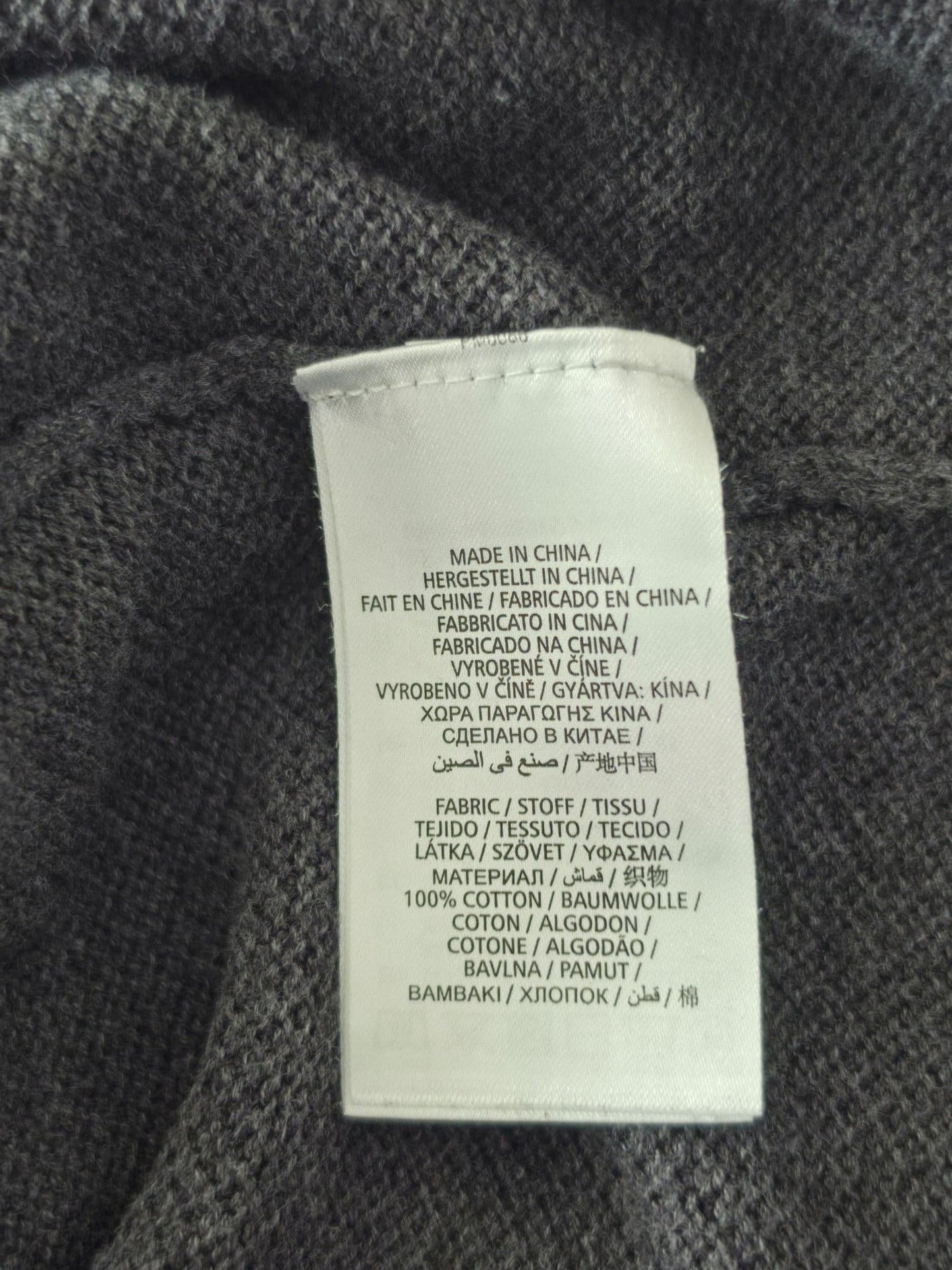 GANT Crewneck Knit Sweater Size M Dark Grey Premium 100% Cotton Jumper