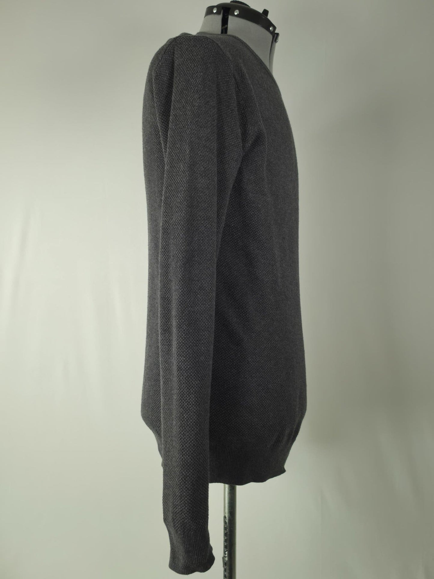 GANT Crewneck Knit Sweater Size M Dark Grey Premium 100% Cotton Jumper