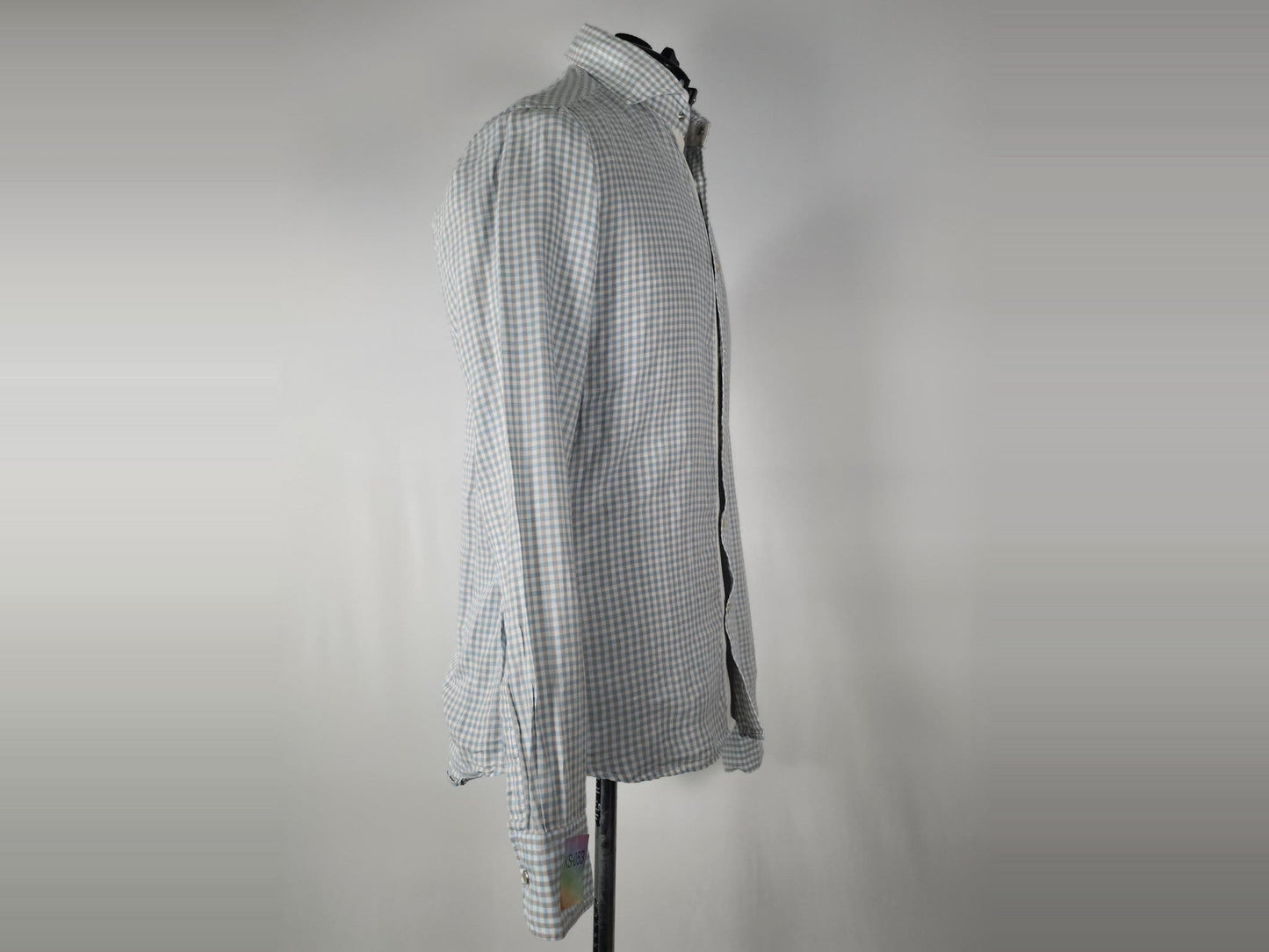 STENSTRÖMS Slim Fit Shirt Size 39 S M Blue Premium Cotton Twill Luxurious