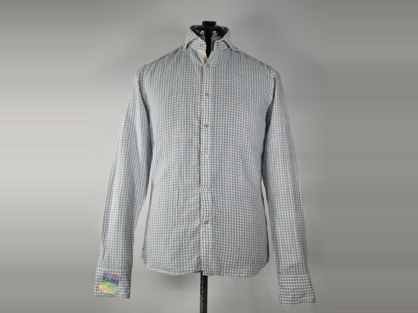 STENSTRÖMS Slim Fit Shirt Size 39 S M Blue Premium Cotton Twill Luxurious