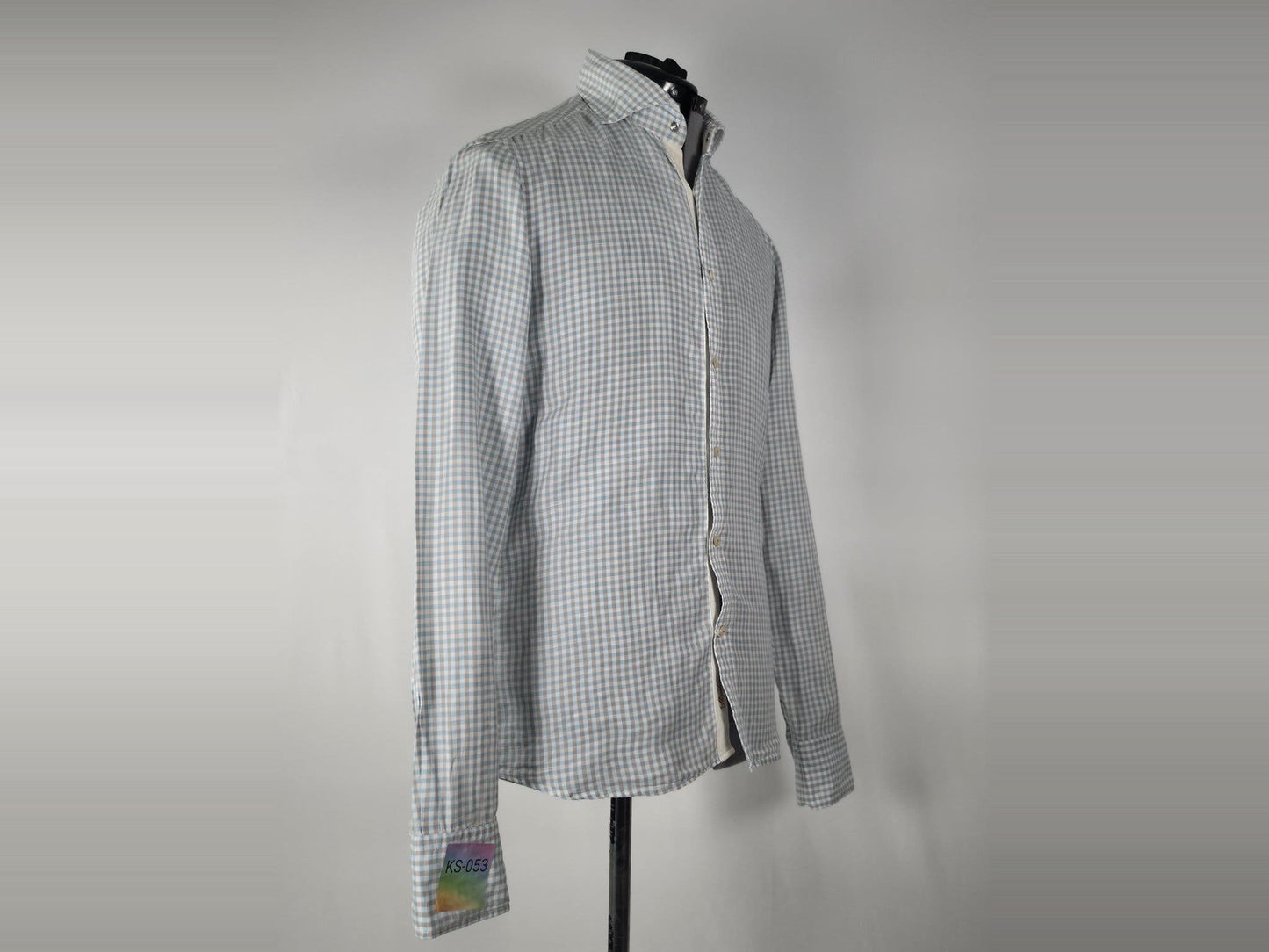 STENSTRÖMS Slim Fit Shirt Size 39 S M Blue Premium Cotton Twill Luxurious