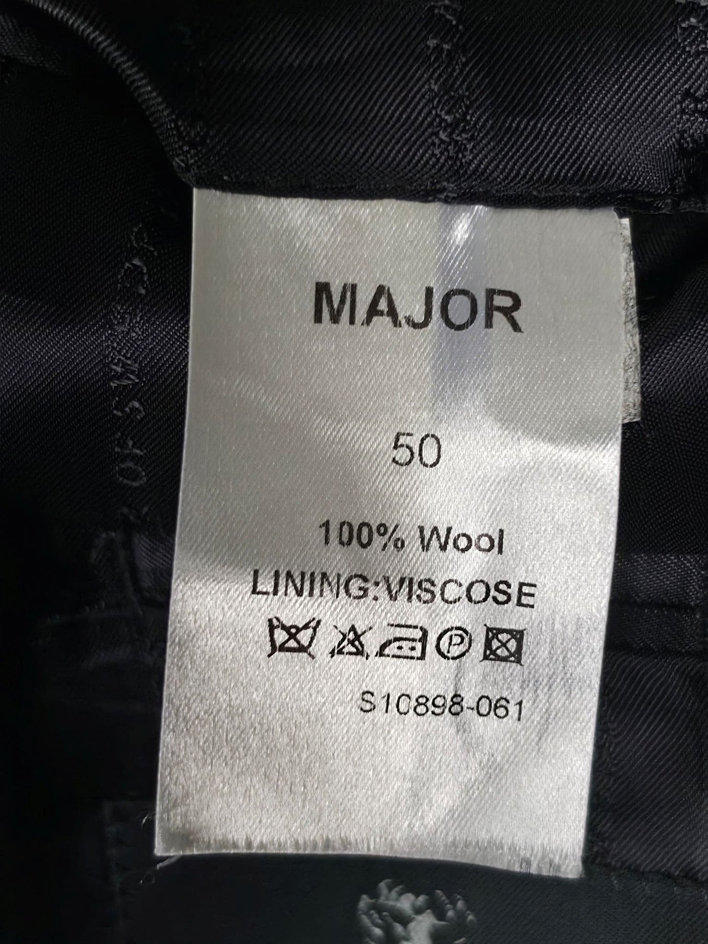 TIGER OF SWEDEN Major Blazer Size 50 Dark Grey Red Black Pinstripe 100% Wool