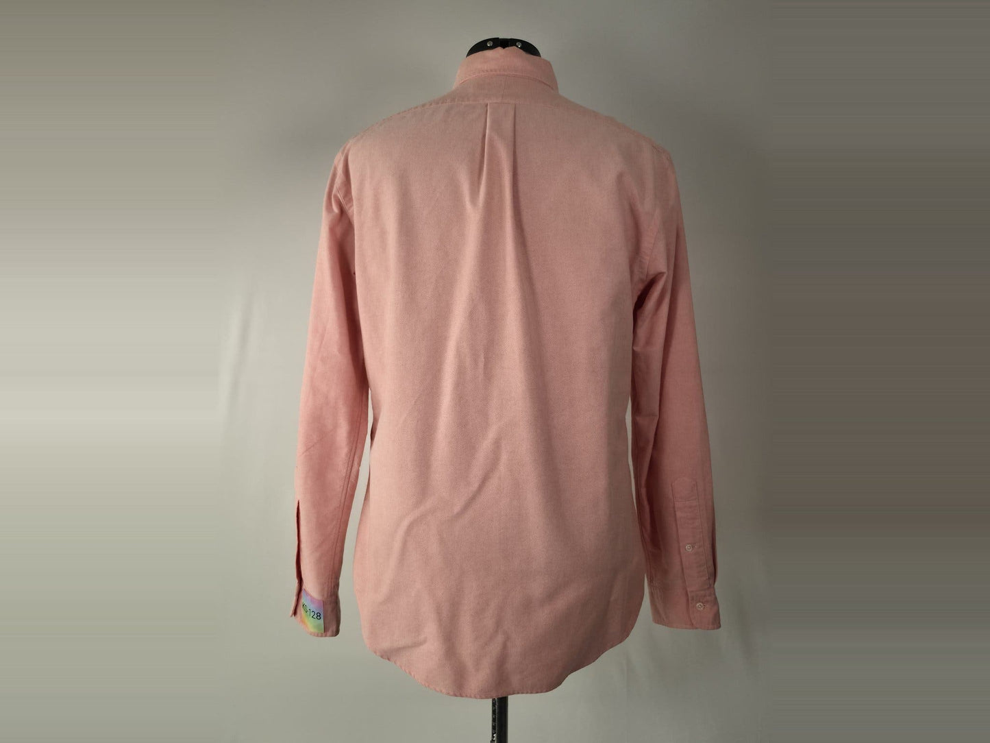 RALPH LAUREN Slim Fit Oxford Shirt Size L Pink 100% Cotton Premium Dress Casual