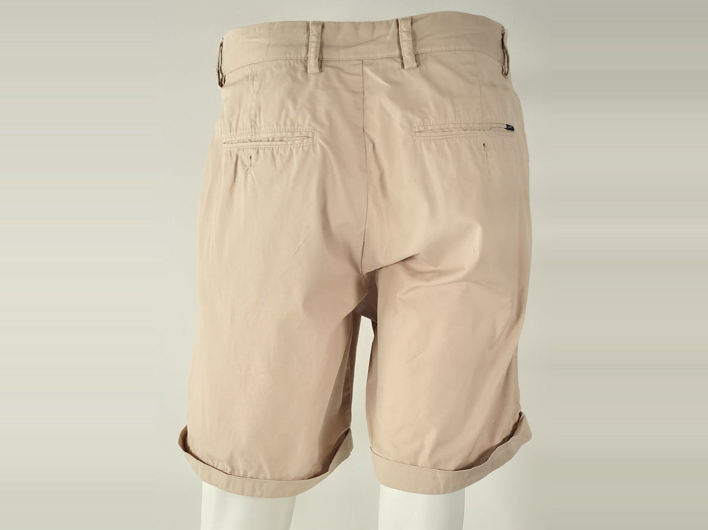 GANT Chino Shorts Size W33 L M 33 Beige Cotton Stretch Casual Classic Regular