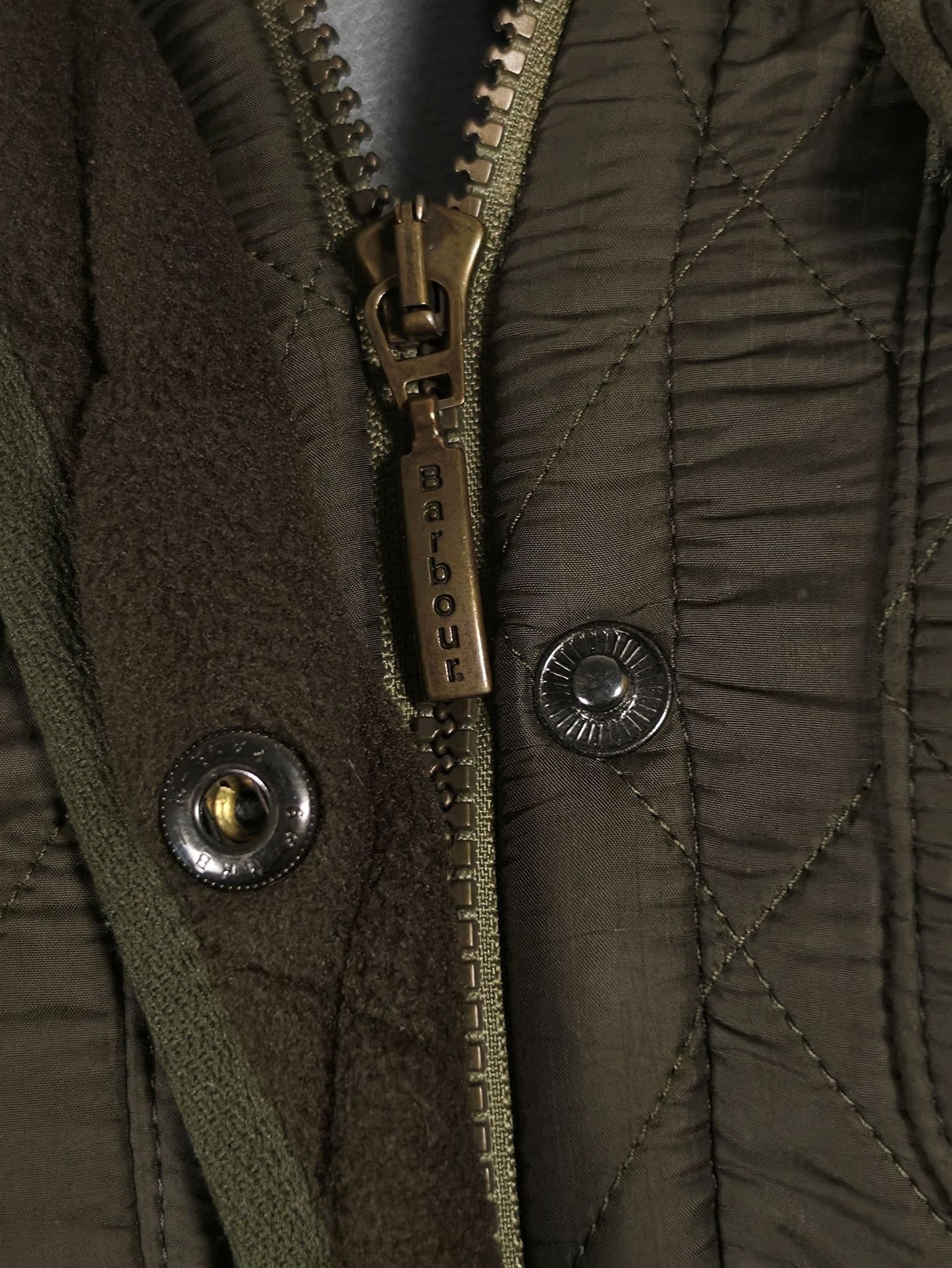 BARBOUR Quilted Jacket Olive Green Womens Size 38 UK12 Medium M Casual Premium